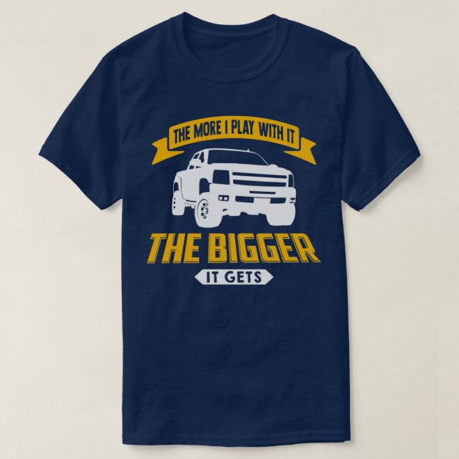 T-shirt Plus Je Joue Avec Elle, Plus Elle Est Levée (Design devant)