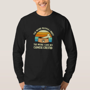 T-shirt Plus Je Rencontrerai De Chinois Crested Chig Puff