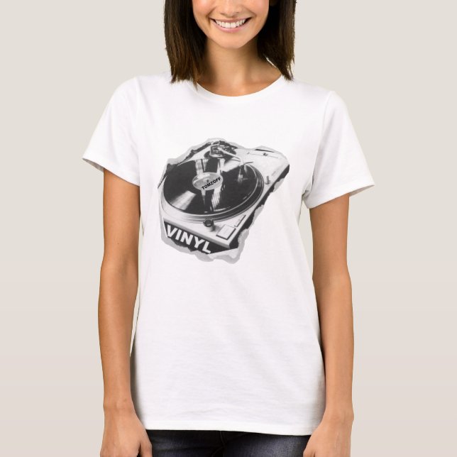 T-shirt plus lecteur de disque et VINYL (Devant)