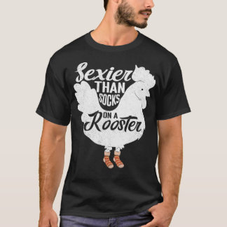 T-shirt Plus Seier Que Des Chaussettes Sur Un Coq Design P