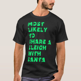 T-shirt Plus susceptible de passer un traîneau avec le Pèr