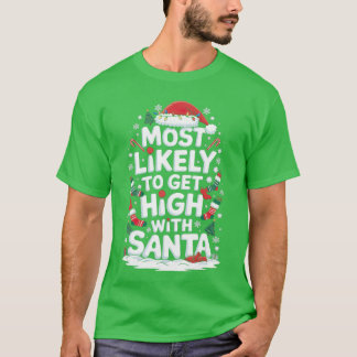 T-shirt Plus susceptible de se défoncer avec le Père Noël