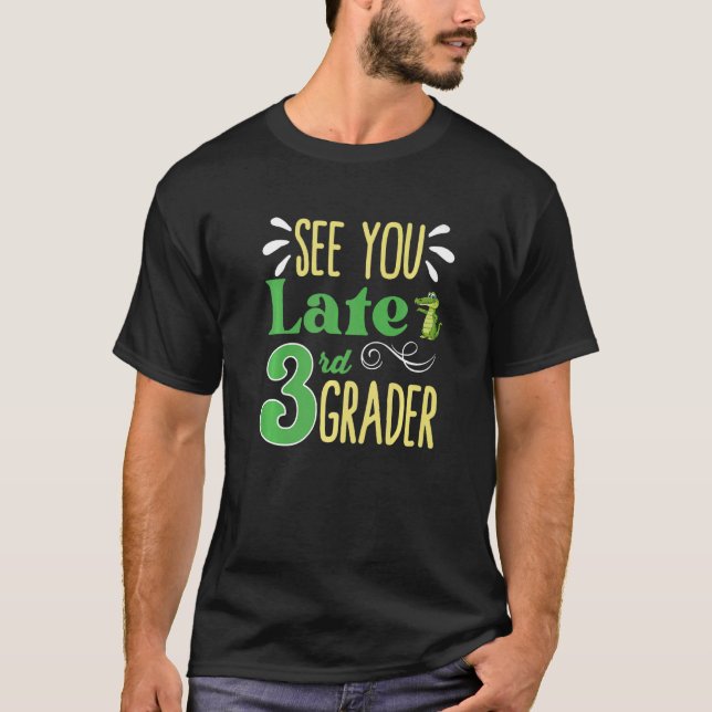 T-shirt Plus Tard 3ème Dernier Jour De L'École (Devant)