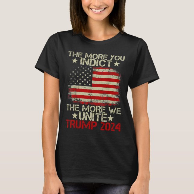T-shirt Plus Vous Montrez Que Plus Nous Unissons Maga Trum (Devant)