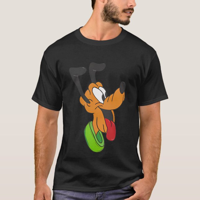 T-shirt Pluto - Arrière - plan vert (Devant)