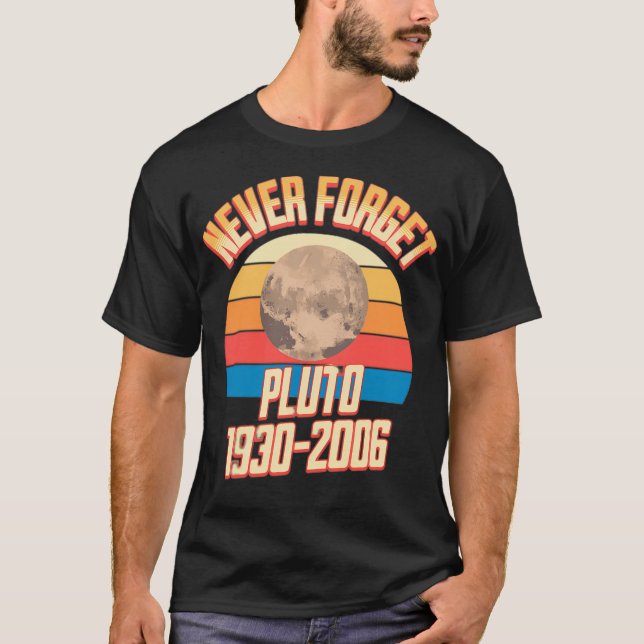 T-shirt Pluto n'oublie jamais 1930-2006 (Devant)