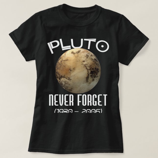 T-shirt Pluton de l'astronomie n'oublie jamais l'espace pl (Design devant)