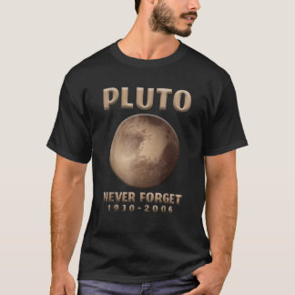 T-shirt Pluton n'oublie jamais l'astronaute planète univer