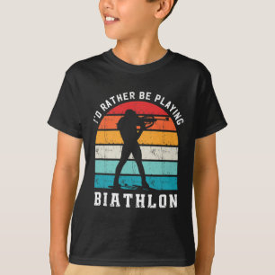 T-shirt Plutôt Jouer Biathlon Biathlète Biathlète Sports B