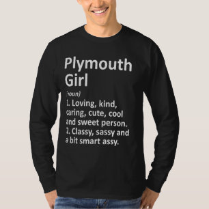T-shirt Plymouth Girl Wi Wisconsin Funny City Accueil Raci
