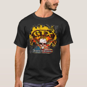 T-shirt Plymouth GTX - Crâne de bannière de burn-out -