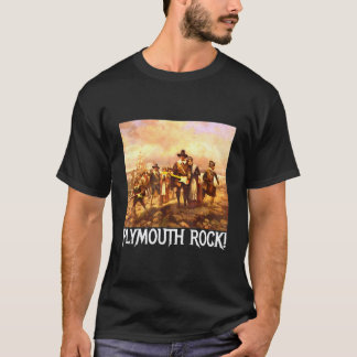 T-shirt Plymouth Rock Action de grâce Pèlerins en rocking