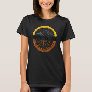 T-shirt Pneu de vélo de montagne vintage Downhill Vtt Vélo