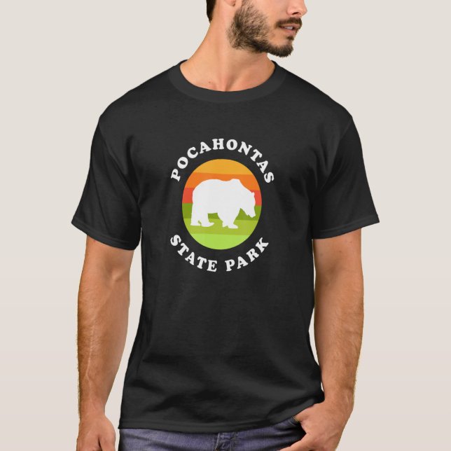 T-shirt Pocahontas State Park Virginia Bear VA Souvenir (Devant)