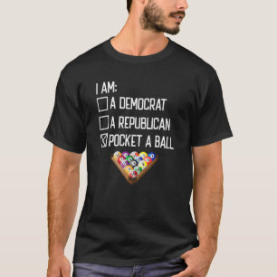 T-shirt Poche A Ball Pool Joueur Cue Billard 1
