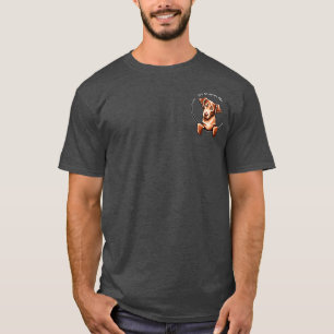 T-shirt Poche d'Art™ de -Laisse de Chessie IAAM