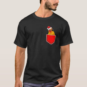 T-shirt Poche De Noël Père Noël Sun Conure For Parrot Bird