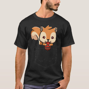 T-shirt Poche d'écureuil amusant écureuil enfant Lover Kaw