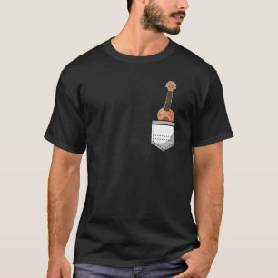 T-shirt Poche Hawaiian Ukulele Uke Ukulele