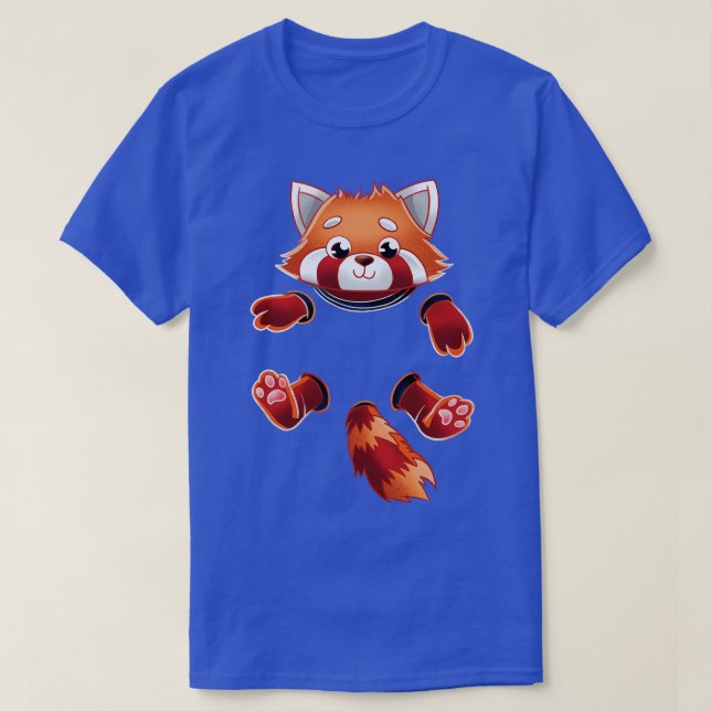 T-shirt Poche Panda Rouge (Design devant)