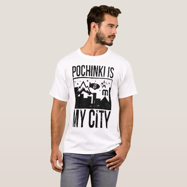 T-shirt Pochinki est ma ville (Devant entier)