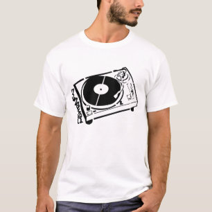 T-shirt Pochoir de Tourne-disque