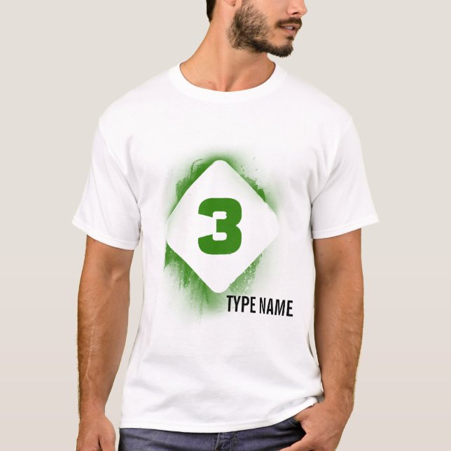 T-shirt Pochoir foncé d'Éden - 3 (Devant)