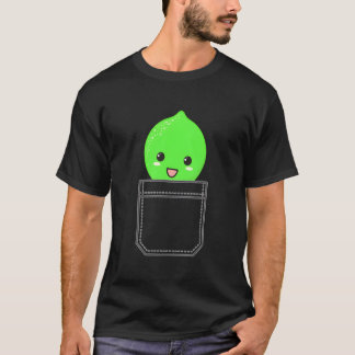 T-shirt Pocket Lime Peeking Out Lime