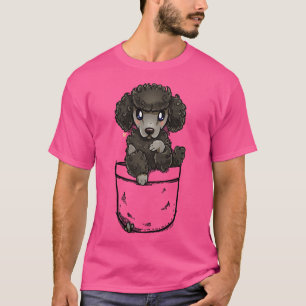 T-shirt Pocket mignon Poodé Chien chiot