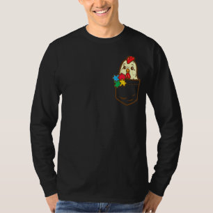T-shirt Pocket Poulet Puzzle Sensibilisation sur l'autisme