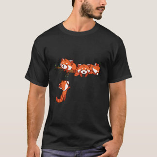 T-shirt Pocket Series Red Panda Jouer ours