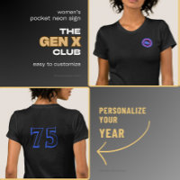 Pocket THE GENX CLUB Neon Connexion Année après an