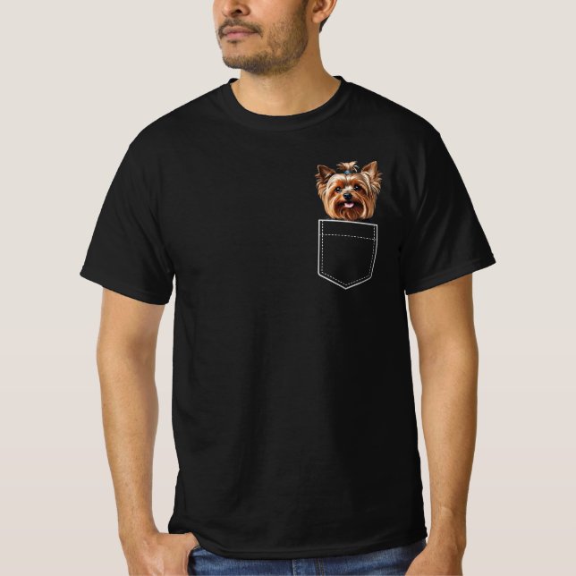 T-shirt Pocket Yorkie (Devant)