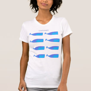 T-shirt Pod de baleine bleue