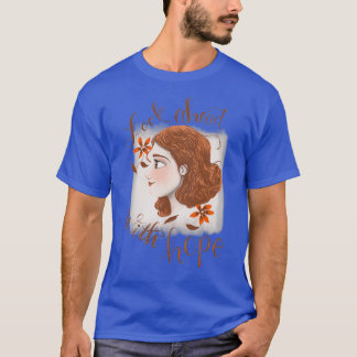 T-shirt Pod vintage fleuri Hope Citation positive rousse o
