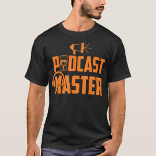 T-shirt Podcast cool Master Funny Microphone Boss Cadeau