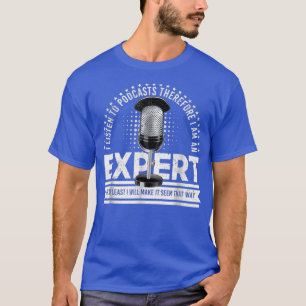 T-shirt Podcast Expert Vintage désorganisé