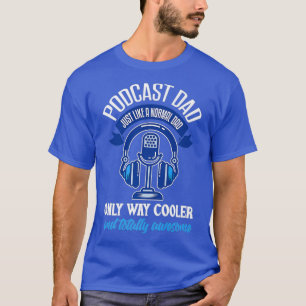 T-shirt Podcast Homme Papa Funny Podcaster Podcast père Po