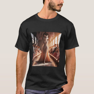 T-shirt Podium Fantastique Beau Chat