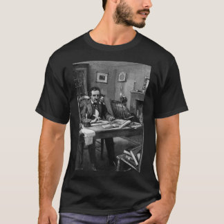 T-shirt Poe Black CatVintage Amoureux des chats Edgar Alla