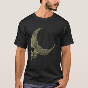 T-shirt Poe Raven Lune crâne Halloween Gothique Femmes s T