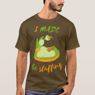 T-shirt Poêle Top Farce farce nourriture farcie