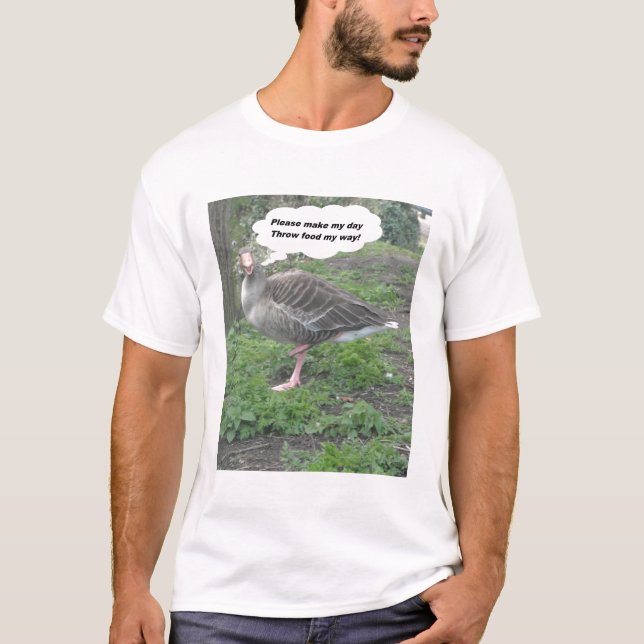 T-Shirt Poem Duck Quote By Ladee Basset (Front)