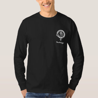 T-shirt Poème de Gregor de clan sur le noir arrière de