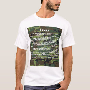 T-shirt Poème de Military Brother et Sister's intitulé F