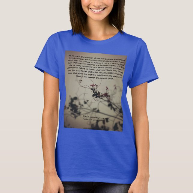 T-shirt poème pour elle (Devant)