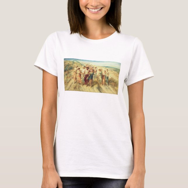 T-shirt Poet Anacreon (570-485 BC) with Muses, 189 (Devant)