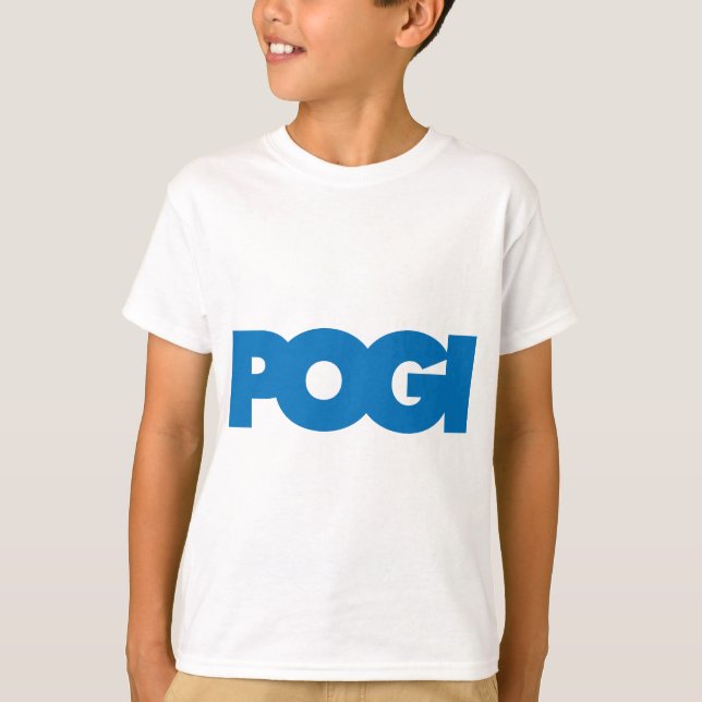 T-shirt Pogi - bleu (Devant)
