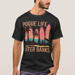 T-shirt Pogue Life Outer Banks Plage Sunset Surf