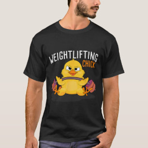 T-shirt Poids Chick Bodybuilding Entraînement Salle de gym